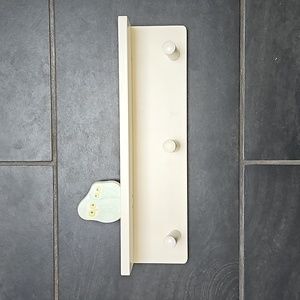 Ikea shelf with hooks